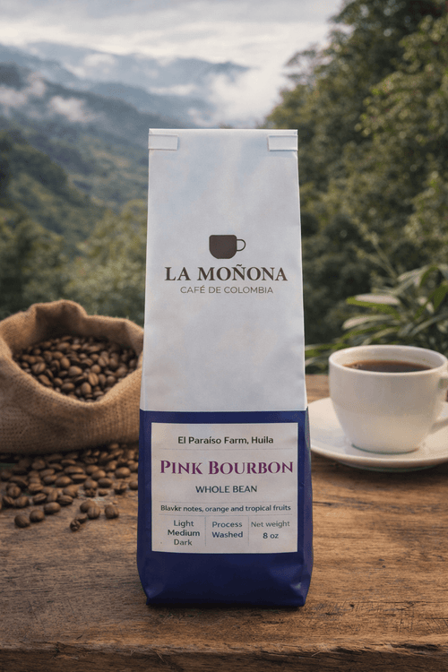 Colombia specialty_coffee coffee la_monona_cafe_de_colombia pink_bourbon geisha chiroso honey_process castillo papayo
